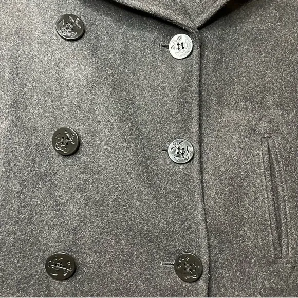 Marvin Richards x James Percy Double Breasted Wool Pea Coat