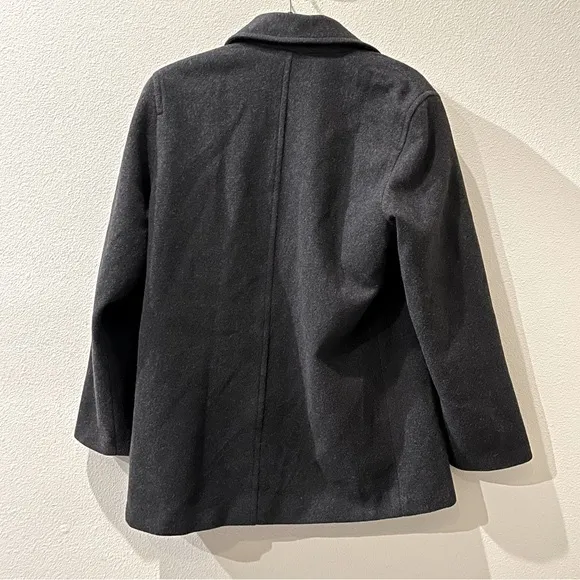 Marvin Richards x James Percy Double Breasted Wool Pea Coat
