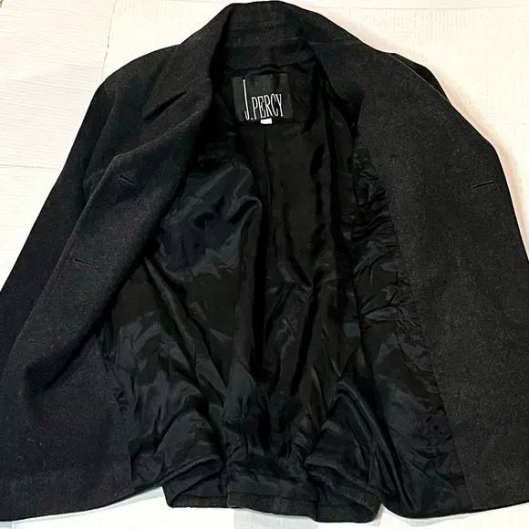 Marvin Richards x James Percy Double Breasted Wool Pea Coat