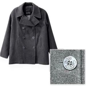 Marvin Richards x James Percy Double Breasted Wool Pea Coat