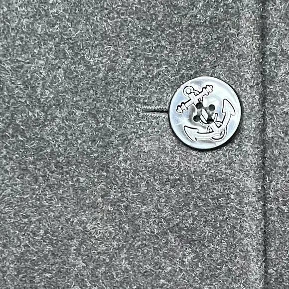 Marvin Richards x James Percy Double Breasted Wool Pea Coat