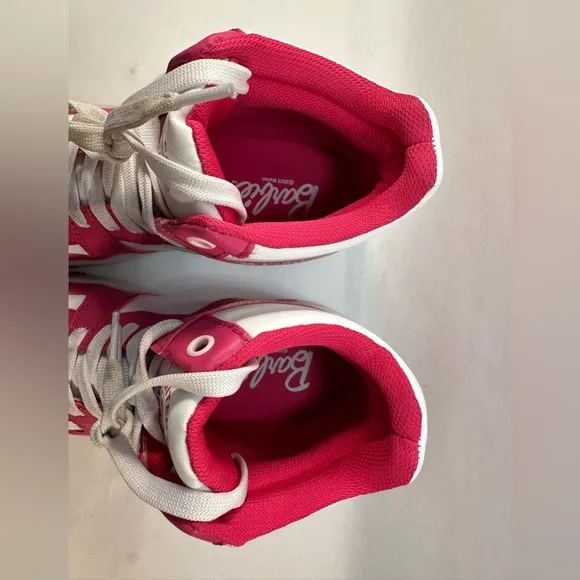 Mattel Barbie Hightop Sneakers Pink &amp; White Limited Edition Kids Shoes Imported