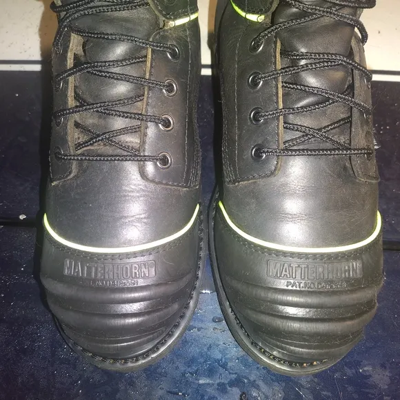 Matterhorn Footwear High Viz Yellow And Black Tactical Boots.. Size-11... NTN!!