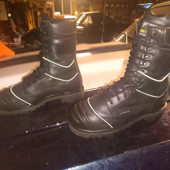 Matterhorn Footwear High Viz Yellow And Black Tactical Boots.. Size-11... NTN!!