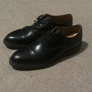 Meermin Black Calf Cap Toe Oxford Shoes with Rubber Sole - 8.5UK (9.5US) - Men’s