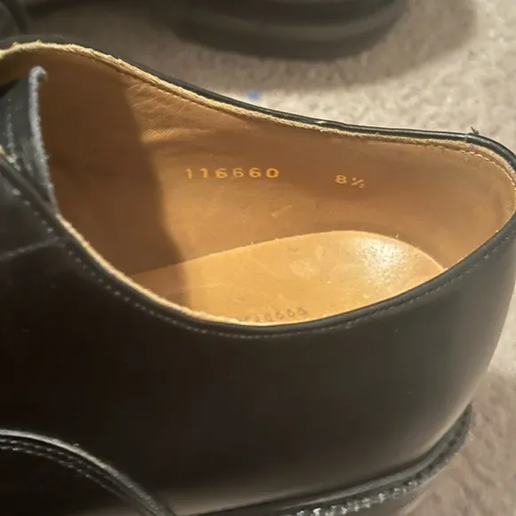 Meermin Black Calf Cap Toe Oxford Shoes with Rubber Sole - 8.5UK (9.5US) - Men’s