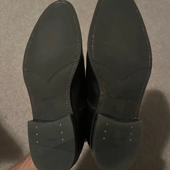 Meermin Black Calf Cap Toe Oxford Shoes with Rubber Sole - 8.5UK (9.5US) - Men’s