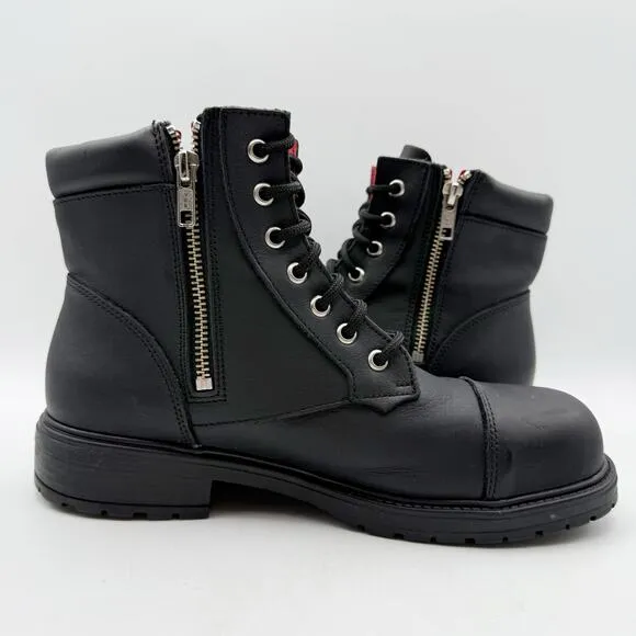 Mellow Walk Womens Ellie Safety Boots US 8.5M EU 38.5 Leather EH 429139 NWOB