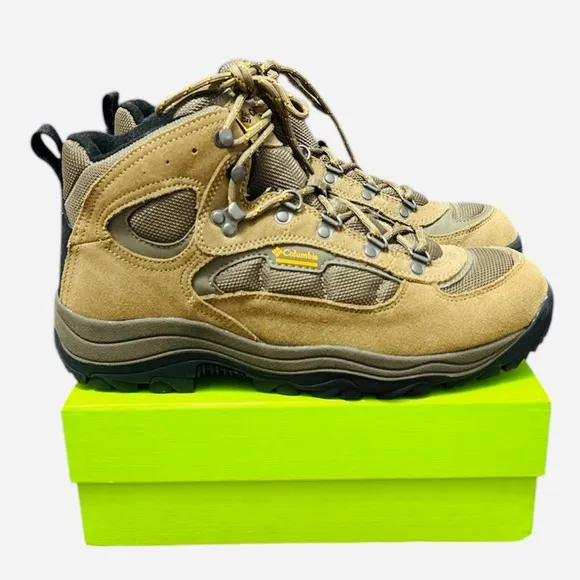 Men Columbia Hilltop Ridge BOOTS Hiking Shoes Leather Trail Ym6019-255 Outdoors