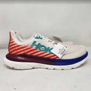Men's 11.5 Wide Hoka Mach 5 road running sneakers White Flame 1136677 11.5W