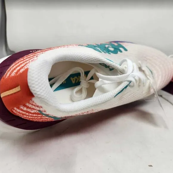 Men's 11.5 Wide Hoka Mach 5 road running sneakers White Flame 1136677 11.5W