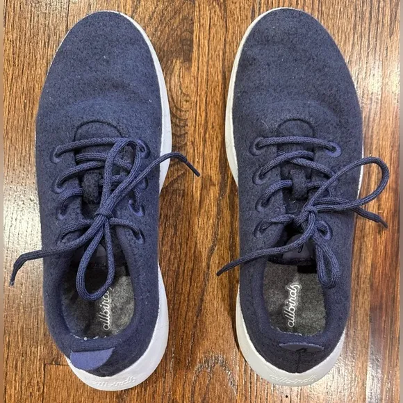 Men's Allbirds Hazy Indigo Blue Wool Runners Sneakers