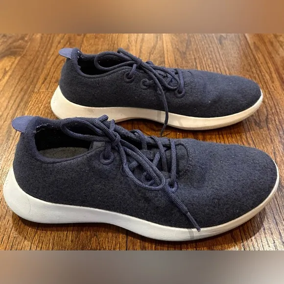 Men's Allbirds Hazy Indigo Blue Wool Runners Sneakers