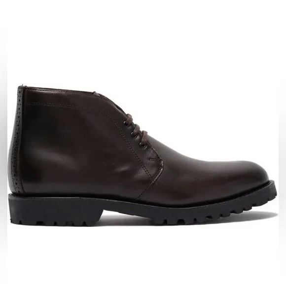Mens Allen Edmonds &quot;Tate&quot; Chocolate Brown Leather Chukka Boot