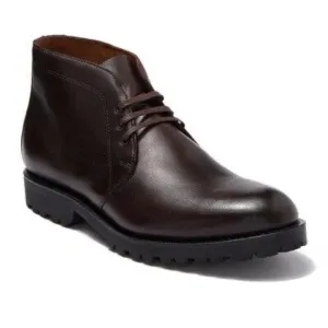 Mens Allen Edmonds &quot;Tate&quot; Chocolate Brown Leather Chukka Boot