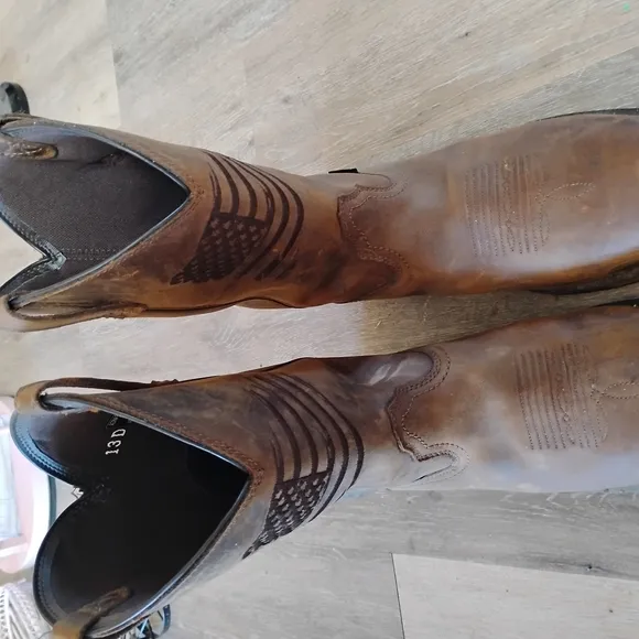Men's Ariat Brown Leather Boots