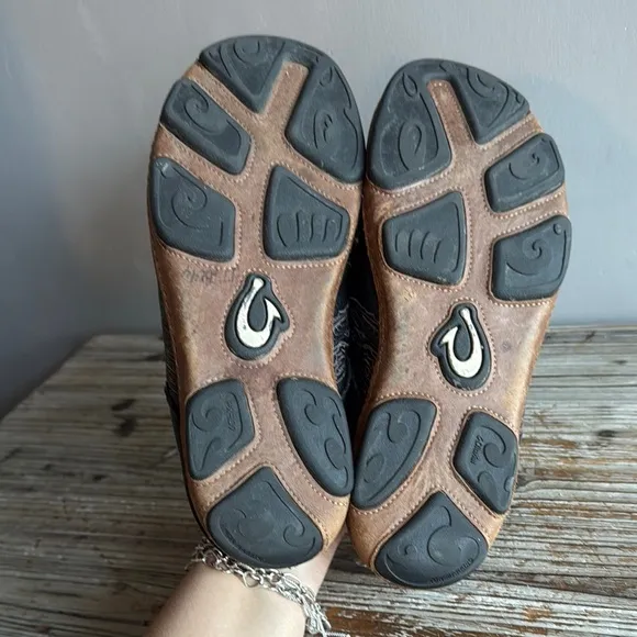 Men's Black Leather Slip-On Shoes