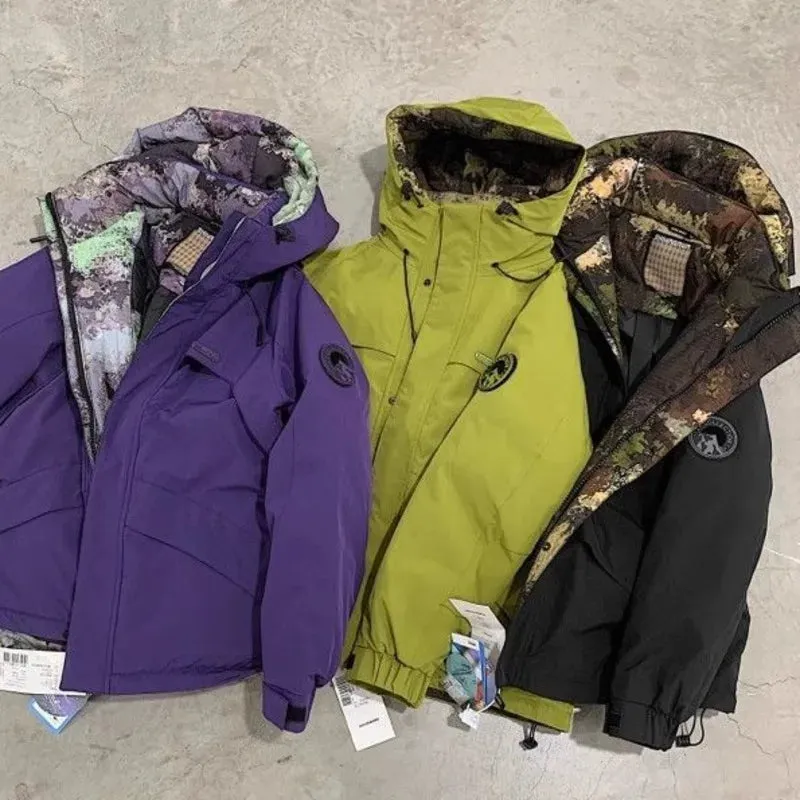 Men's Camouflage Down Jacket – Warm Waterproof Parka