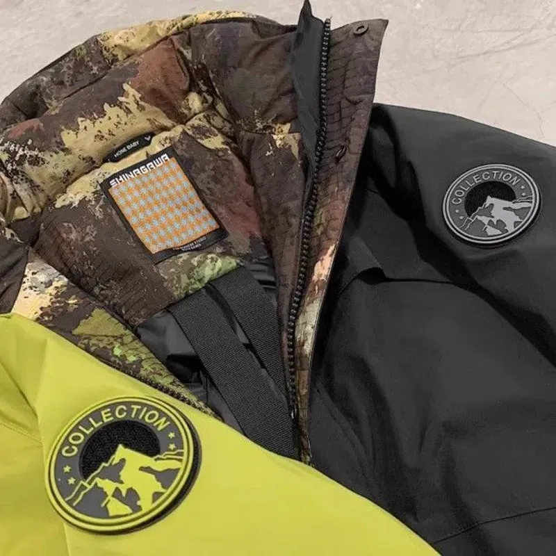 Men's Camouflage Down Jacket – Warm Waterproof Parka