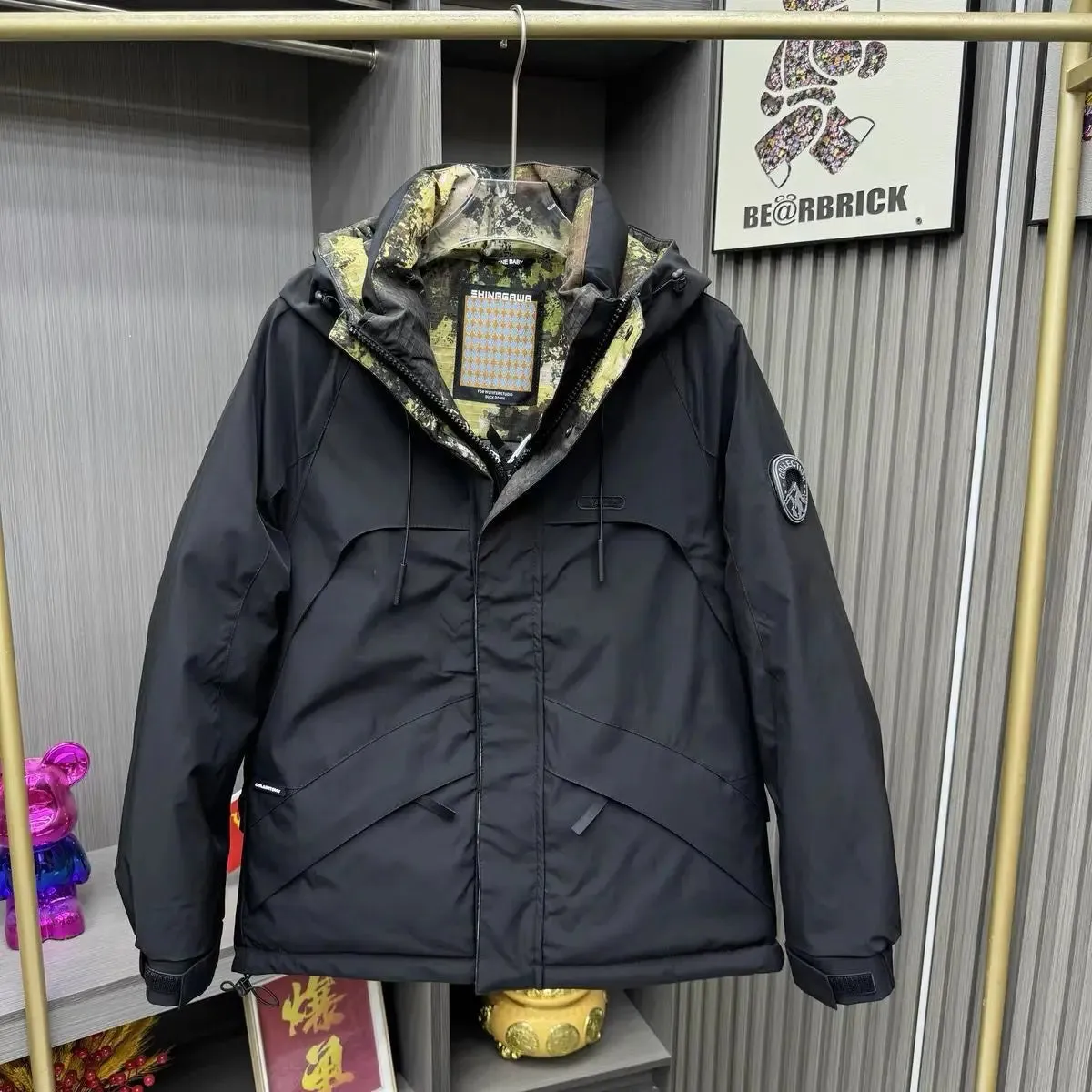 Men's Camouflage Down Jacket – Warm Waterproof Parka
