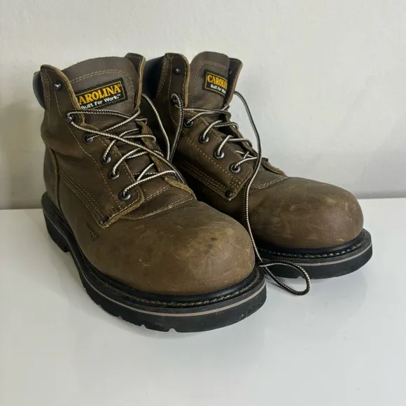 Mens Carolina Shotcrete CA3560 Medium Brown Work Boots Sz 9.5