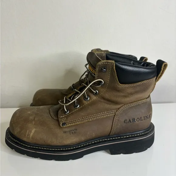 Mens Carolina Shotcrete CA3560 Medium Brown Work Boots Sz 9.5