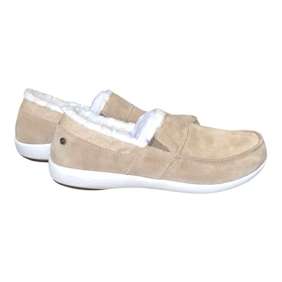Mens Fiesta Cozy Slip-On Suede Wool Comfort Orthotic Support Shoes Size 9 NIB