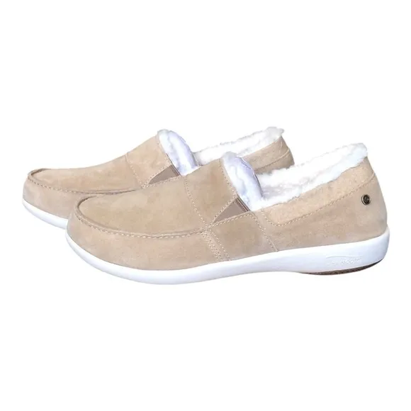 Mens Fiesta Cozy Slip-On Suede Wool Comfort Orthotic Support Shoes Size 9 NIB