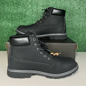 Men's Hi-Tec Reznor 6&quot; Soft Toe Black Work Boots Size 10‎ New With Original Box