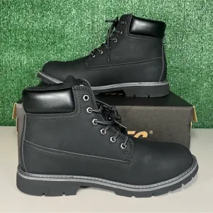 Men's Hi-Tec Reznor 6&quot; Soft Toe Black Work Boots Size 10.5 New With Original Box