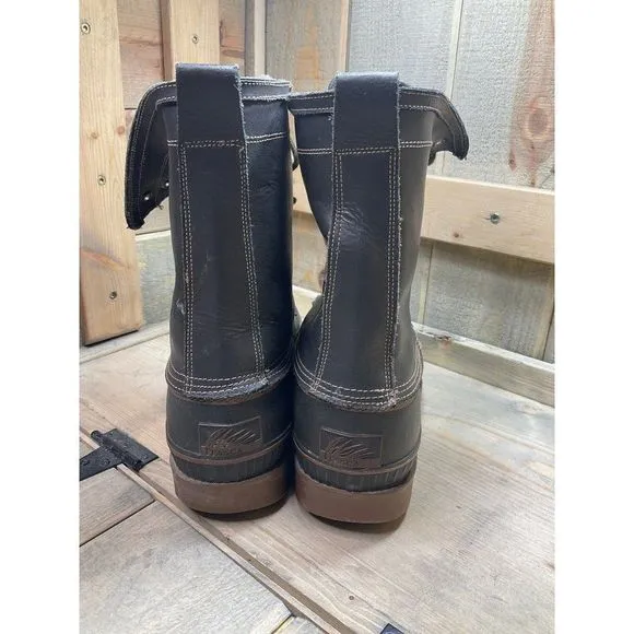 MEN'S ITASCA Thinsulate Thermal Insulation Steel Shank Boots Size 9 Brown