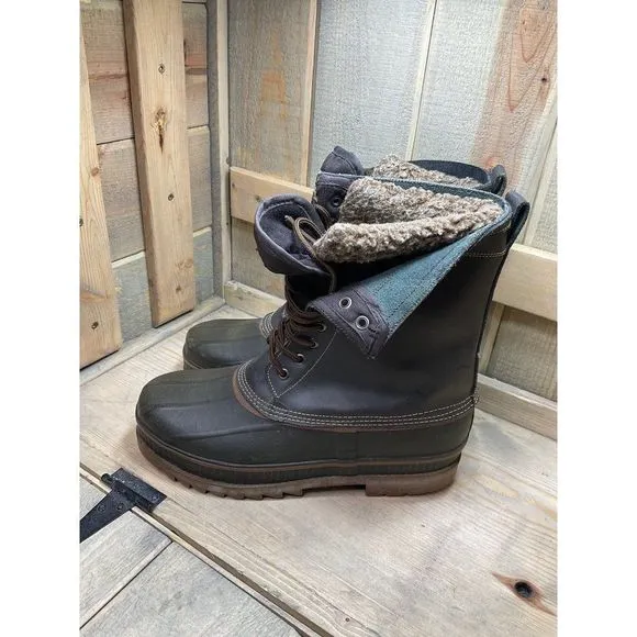 MEN'S ITASCA Thinsulate Thermal Insulation Steel Shank Boots Size 9 Brown