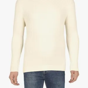 Men's  Mew With Tags I.N.C. Cream Pullover Ribbed  Sweater