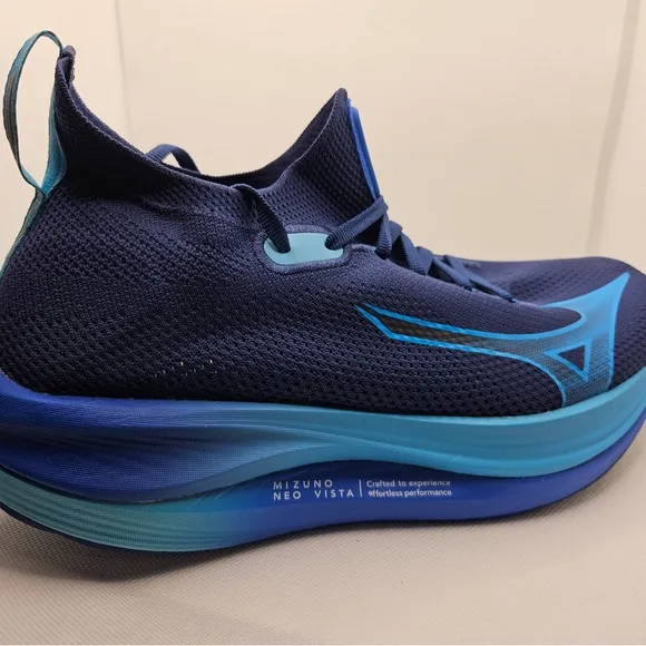 Men’s Mizuno Neo Vista Blue Running Plated Energetic Shoe Sneaker Size 9