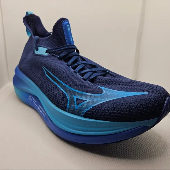 Men’s Mizuno Neo Vista Blue Running Plated Energetic Shoe Sneaker Size 9
