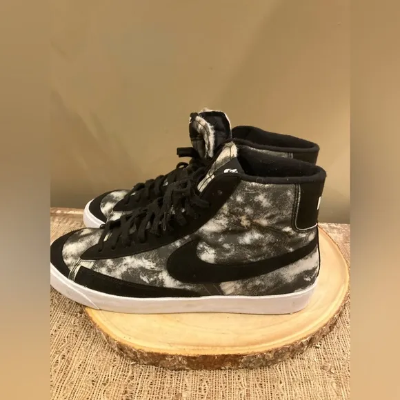 Men’s Nike Blazer ID By You Grey Camo Black DN4115-991 Sz-14