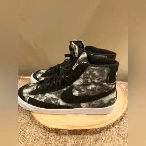 Men’s Nike Blazer ID By You Grey Camo Black DN4115-991 Sz-14