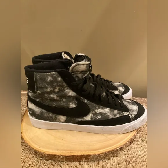 Men’s Nike Blazer ID By You Grey Camo Black DN4115-991 Sz-14