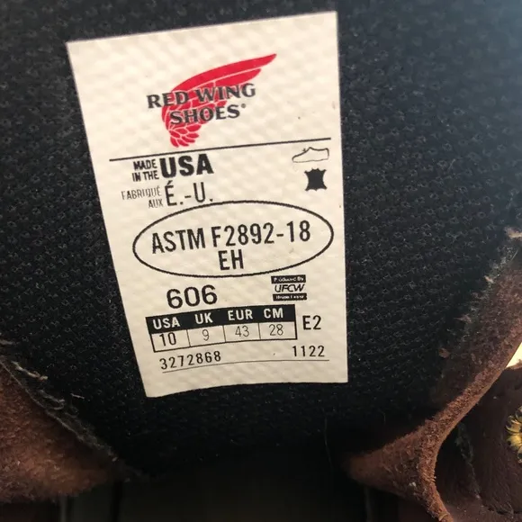 Men’s Red Wing 606 Leather Work Boots