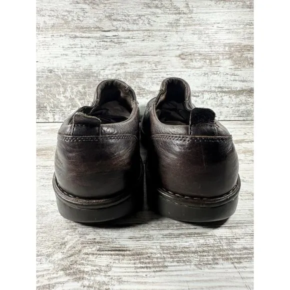 Men's UGG Australia Brown Leather Slip On Loafers Sz 13 S/N 3034