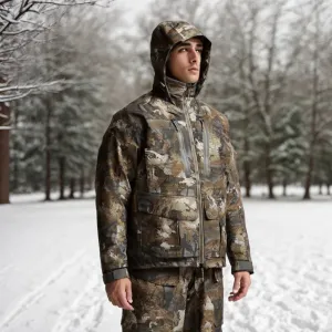 Men’s Waterproof Hunting & Fishing Jacket – Insulated & Silent