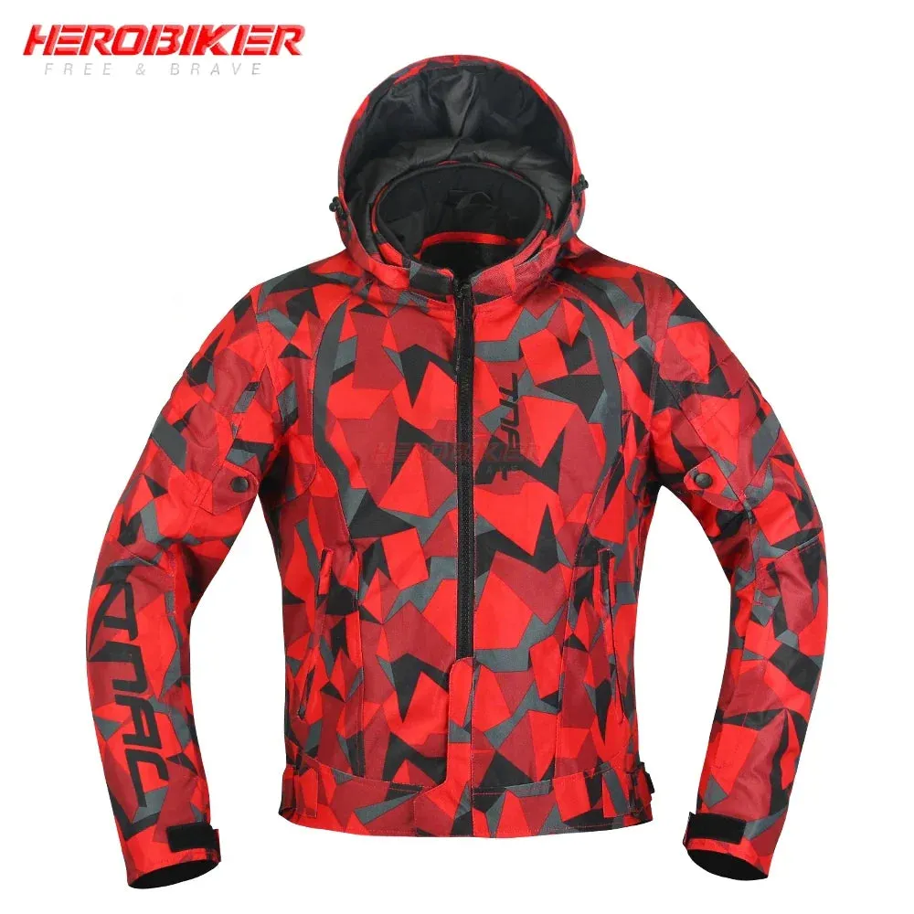 Men’s Waterproof Motorcycle Jacket – 4-Season Riding Protection