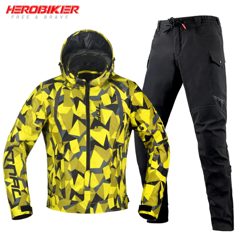 Men’s Waterproof Motorcycle Jacket – 4-Season Riding Protection