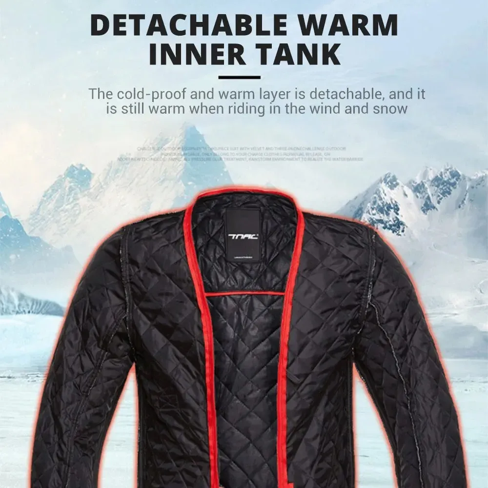 Men’s Waterproof Motorcycle Jacket – 4-Season Riding Protection