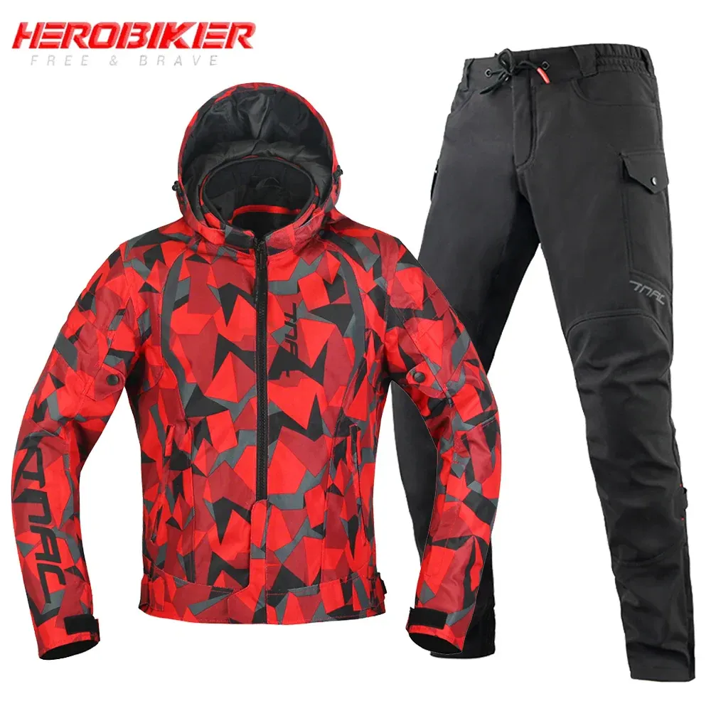 Men’s Waterproof Motorcycle Jacket – 4-Season Riding Protection