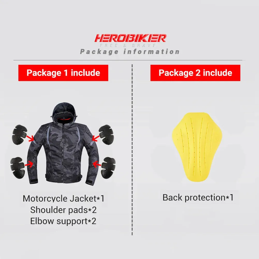 Men’s Waterproof Motorcycle Jacket – 4-Season Riding Protection