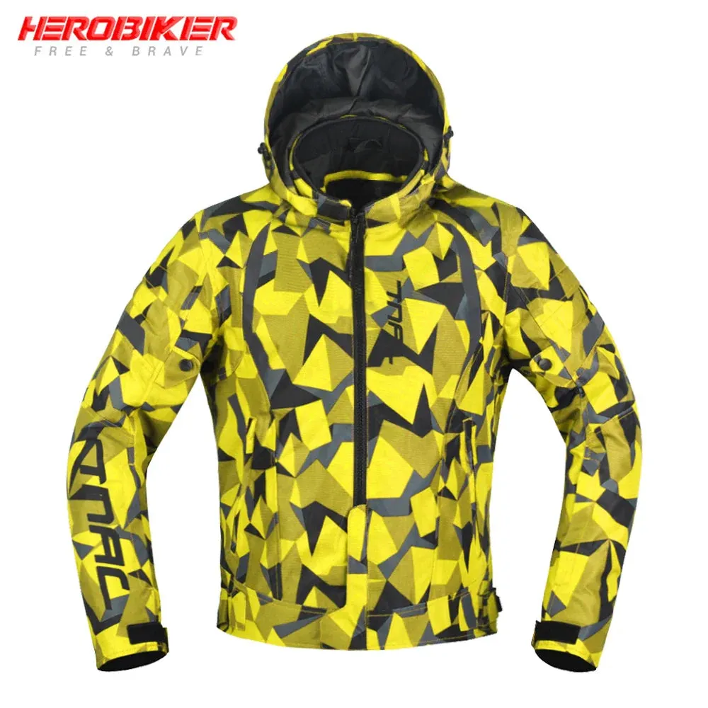 Men’s Waterproof Motorcycle Jacket – 4-Season Riding Protection