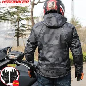 Men’s Waterproof Motorcycle Jacket – 4-Season Riding Protection