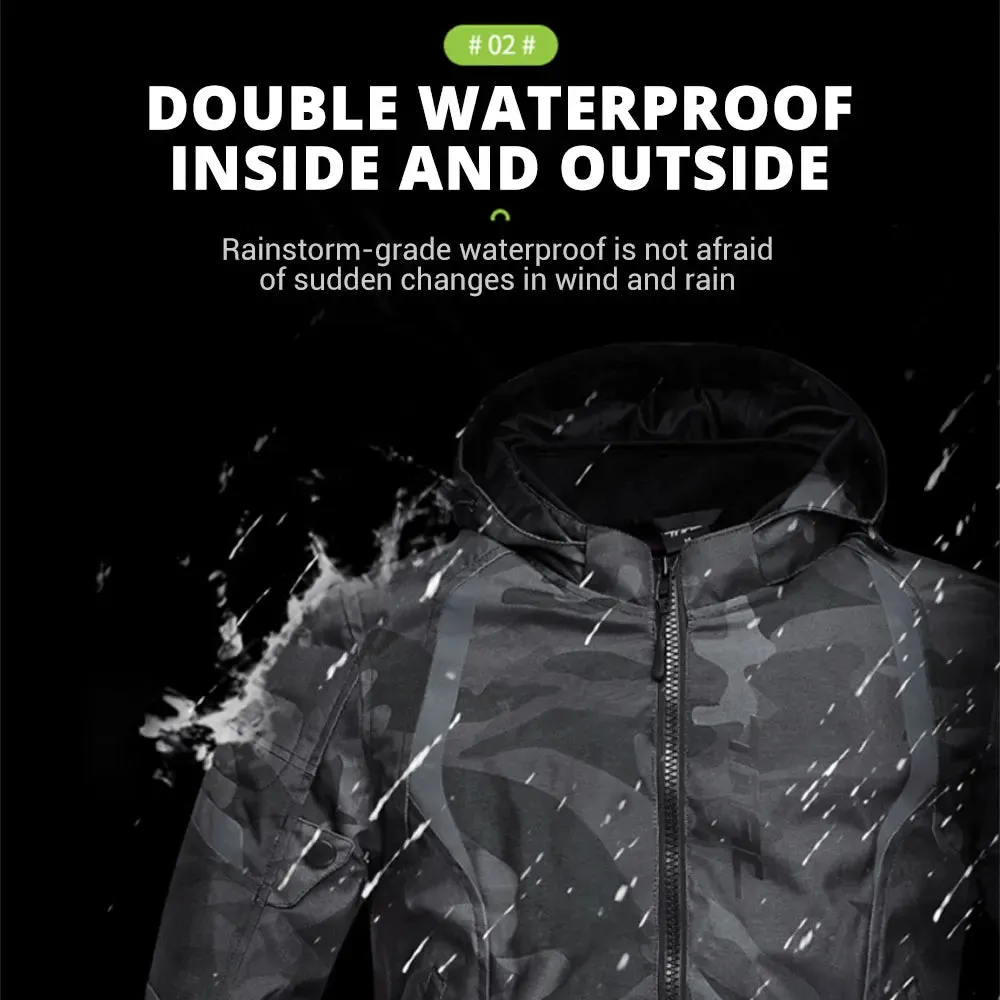 Men’s Waterproof Motorcycle Jacket – 4-Season Riding Protection
