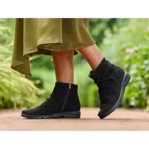 Mephisto Braza Black Boots Bucksoft Size 6.5 NIB Shock Absorber Comfy Booties